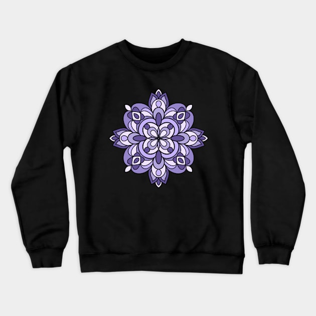 Purple Mandala Crewneck Sweatshirt by Treetop Designs